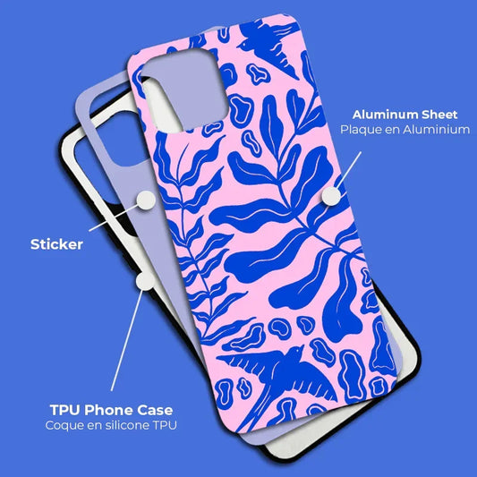 Coque sublimation 2D TPU pour Huawei Nova 8Pro, 8SE, 8, 7i, 5T . La plaque arrière en aluminium dédiée à la sublimation permet la personnalisation de la coque.