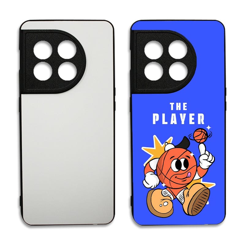Coque sublimation 2D TPU pour OnePlus 11 5G, 9 pro, 9, 8T, 7, 5, 2, Nord, Nord 2. La plaque arrière en aluminium dédiée à la sublimation permet la personnalisation de la coque.