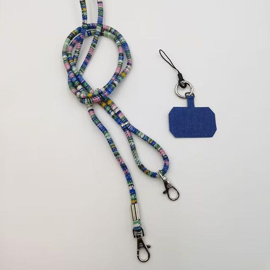Coque-sublimation.fr Accessoires téléphone Bleu Cordon style collier universel pour coque de téléphone Cordon style collier universel pour coque de téléphone