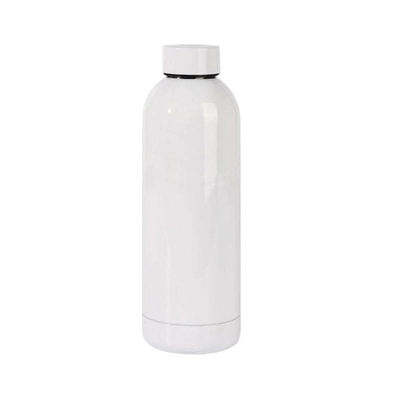 Gourde blanche pour la sublimation avec un bouchon plat