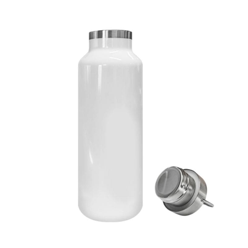 gourde blanche avec un revêtement spécial pour la sublimation