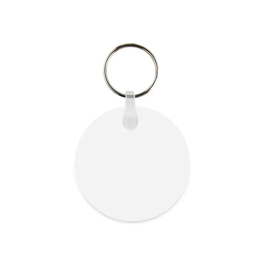 Coque sublimation Porte-Clé Rond (1mm d'épaisseur) / Recto/Verso Porte-clés en plastique vierge à sublimation Porte-clés en plastique vierge à sublimation
