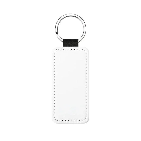 Novel digital Porte-Clé Rectangle / Recto Porte-clés en cuir vierge à sublimation en similicuir Porte-clés en cuir vierge à sublimation en similicuir