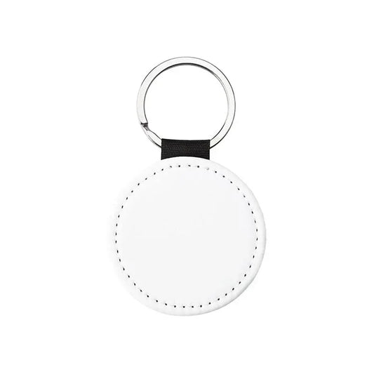 Novel digital Porte-Clé Rond / Recto Porte-clés en cuir vierge à sublimation en similicuir Porte-clés en cuir vierge à sublimation en similicuir