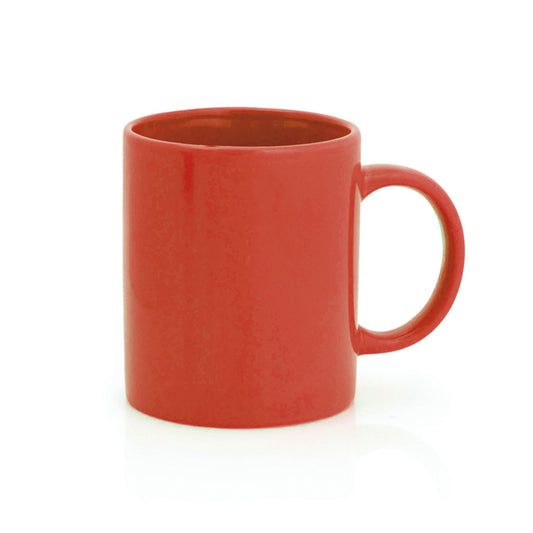 Colorful mug with shiny interior and exterior
