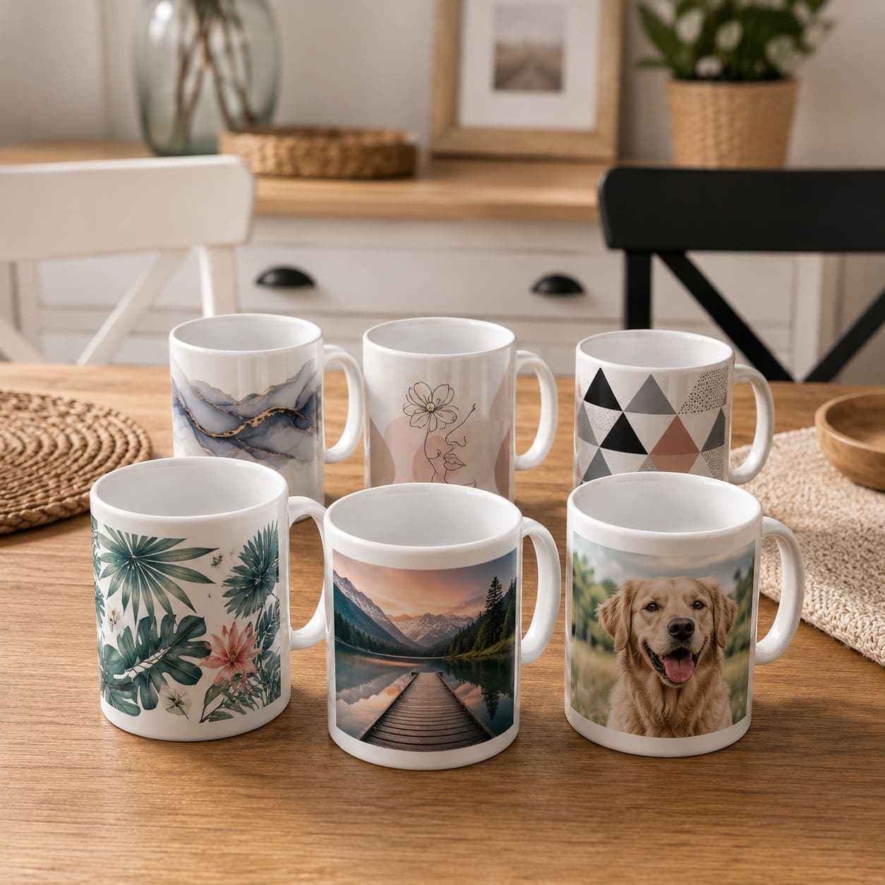 Coque-sublimation.fr Mug Lot de 6 mugs blancs à sublimation – Mugs céramique 330 ml Lot de 6 mugs blancs à sublimation – Mugs céramique 330 ml