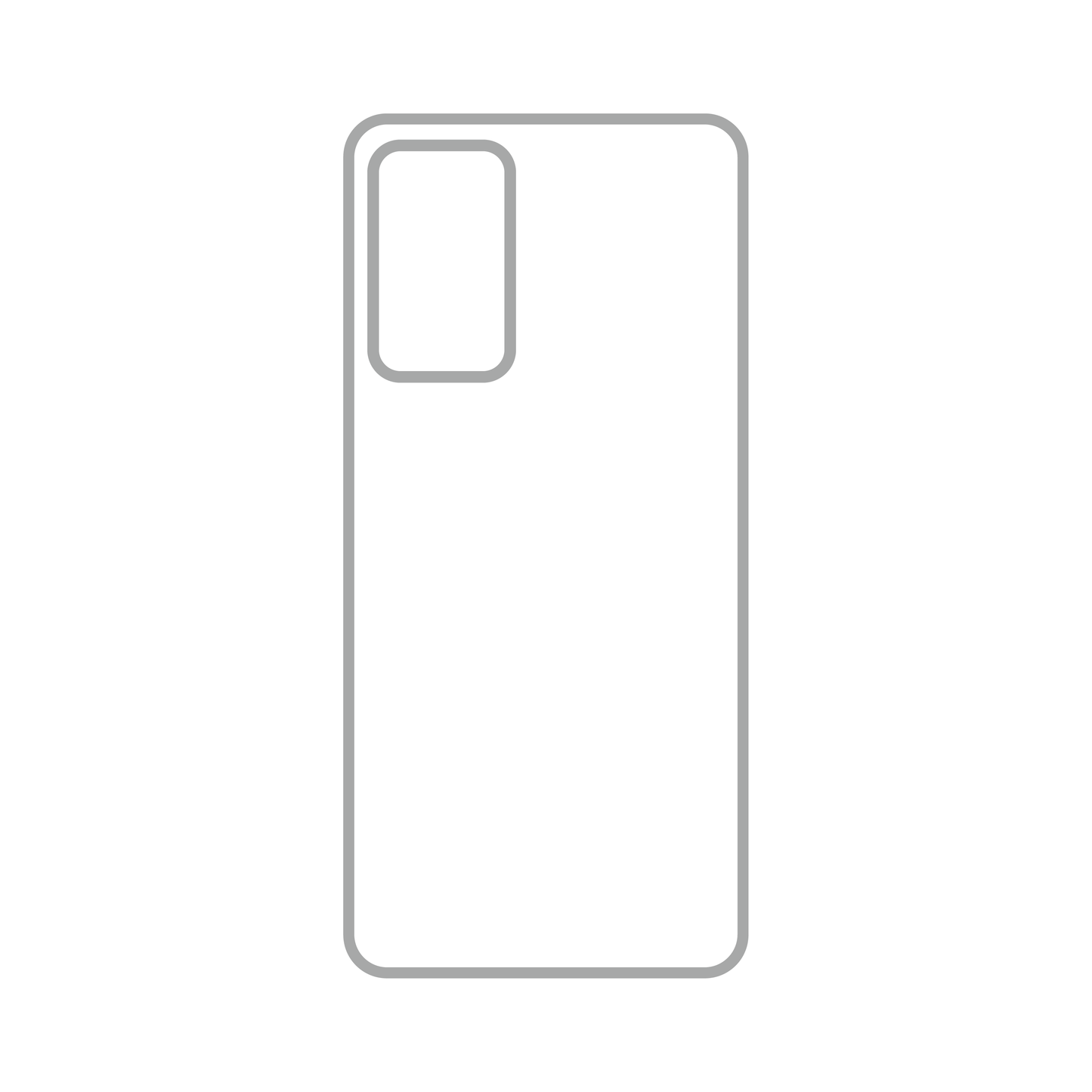 Coque sublimation 2D TPU pour Samsung Galaxy A82 5G. La plaque arrière en aluminium dédiée à la sublimation permet la personnalisation de la coque.