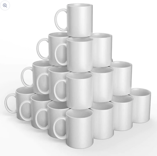 Lot de 48 mugs sublimation avec boites blanches