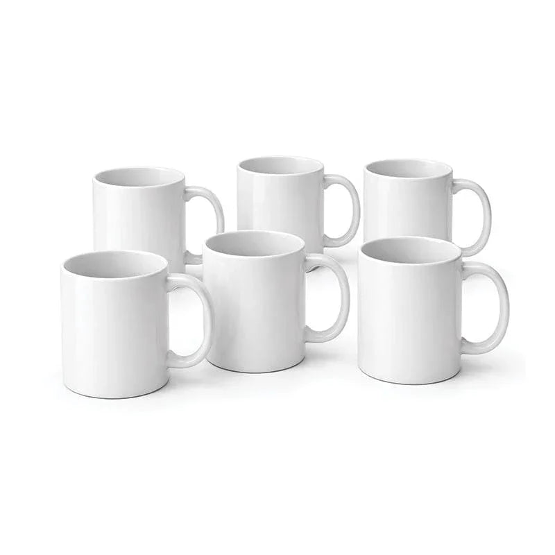 Coque-sublimation.fr Mug Lot de 6 mugs blancs à sublimation – Mugs céramique 330 ml Lot de 6 mugs blancs à sublimation – Mugs céramique 330 ml