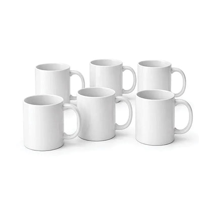 Coque-sublimation.fr Mug Lot de 6 mugs blancs à sublimation – Mugs céramique 330 ml Lot de 6 mugs blancs à sublimation – Mugs céramique 330 ml
