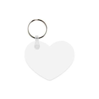 Porte-clés en plastique coeur
