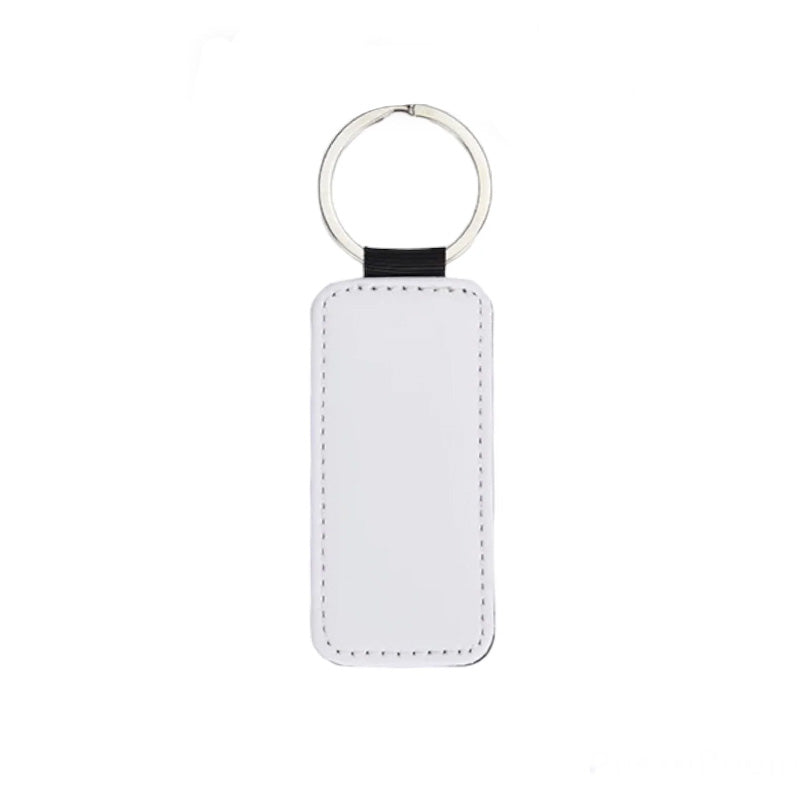 Faux Leather Sublimation Blank Leather Keychain