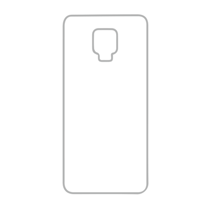 Coque sublimation 2D TPU pour Xiaomi Redmi Note 9S. La plaque arrière en aluminium dédiée à la sublimation permet la personnalisation de la coque.
