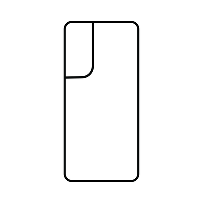 Coque sublimation 2D TPU pour Samsung Galaxy S21 Ultra. La plaque arrière en aluminium dédiée à la sublimation permet la personnalisation de la coque.