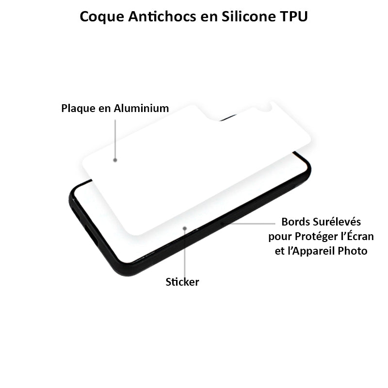 Coque Sublimation Xiaomi Mi Note - Contour transparent