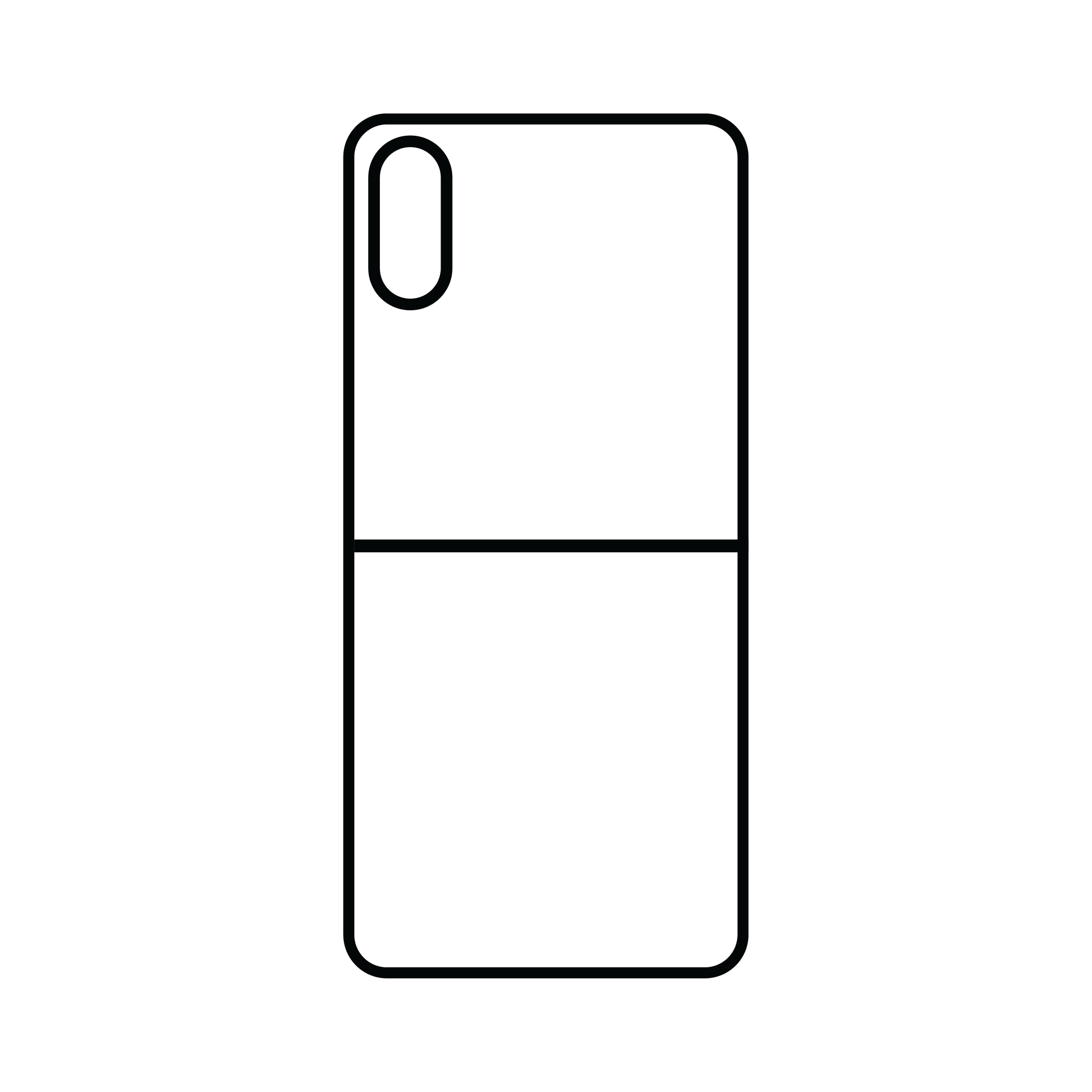 Coque sublimation 2D TPU pour Samsung Galaxy Z Flip 4. La plaque arrière en aluminium dédiée à la sublimation permet la personnalisation de la coque.